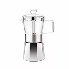 Geesta Premium Crystal Glass Moka Pot
