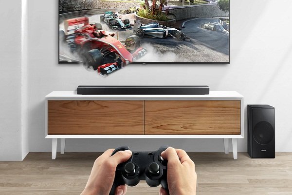 Саундбар во время игры